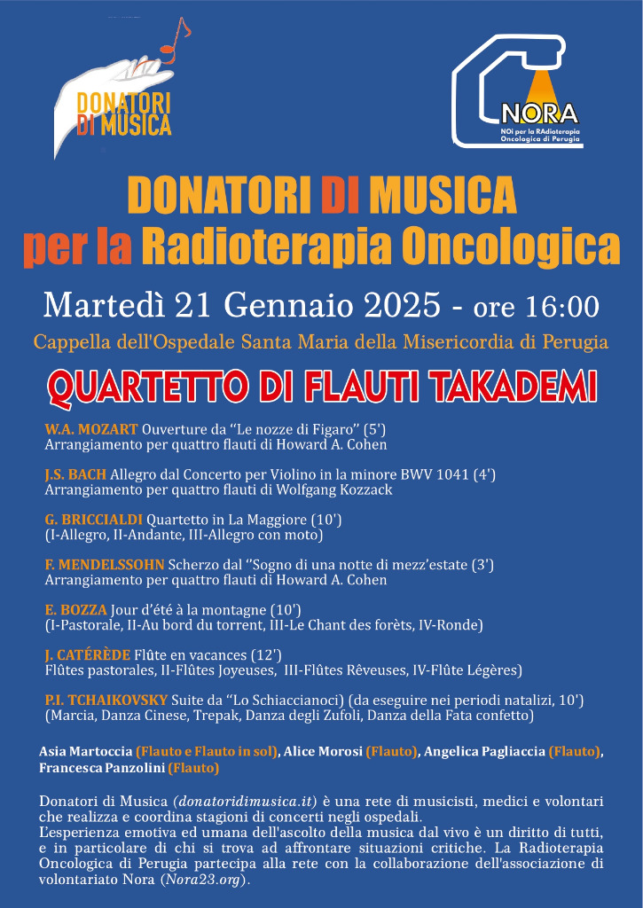 Donatori di Musica per la Radioterapia Oncologica